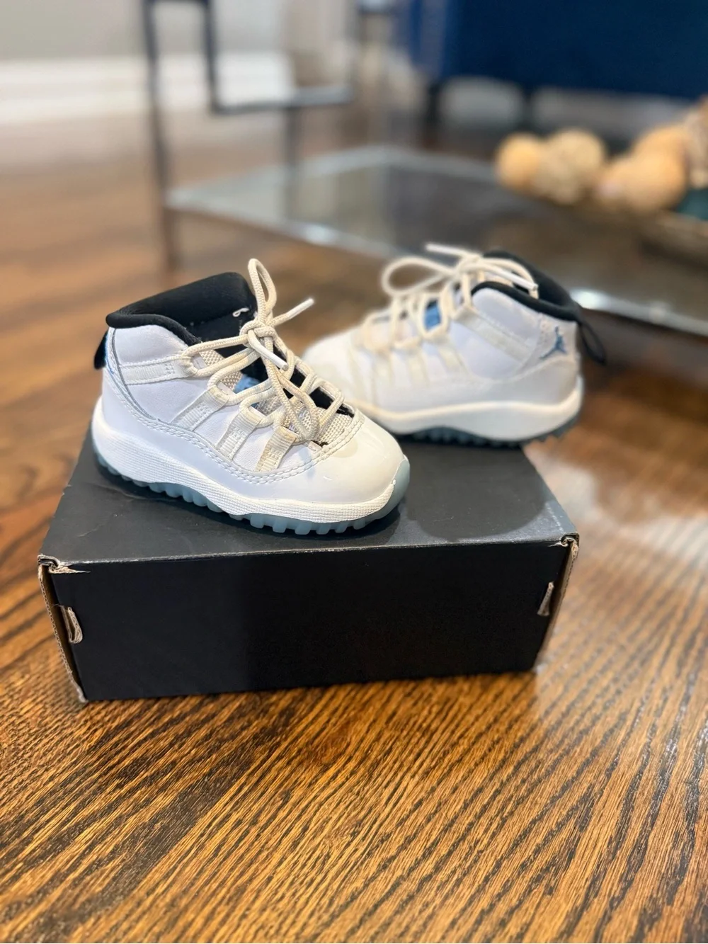 Baby Blue & White Jordan’s